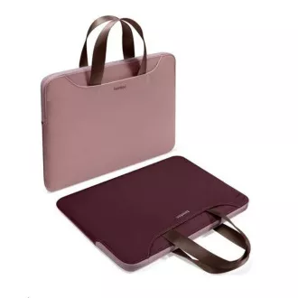 tomtoc Light-A21 Dual-color Slim Laptop Handbag, 13, 5 Inch - Raspberry