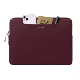 tomtoc Light-A21 Dual-color Slim Laptop Handbag, 13, 5 Inch - Raspberry