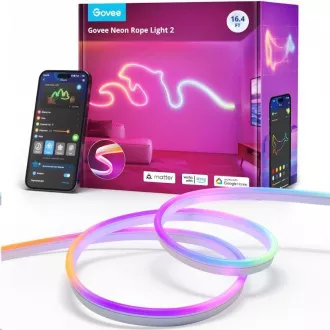 Govee Neon 2 MATTER ohybný LED pásik (5m) - RGBIC Govee Neon 2 MATTER ohybný LED pásik (5m) - RGBIC