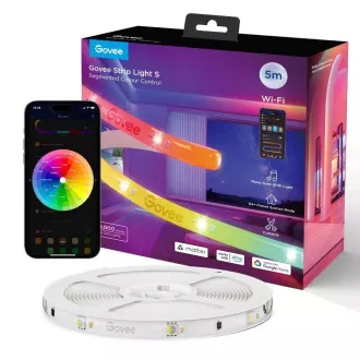Govee WiFi RGBICW Smart PRE LED pásik 5m Matter - extra odolný Govee WiFi RGBICW Smart PRE LED pásik 5m Matter - extra odolný