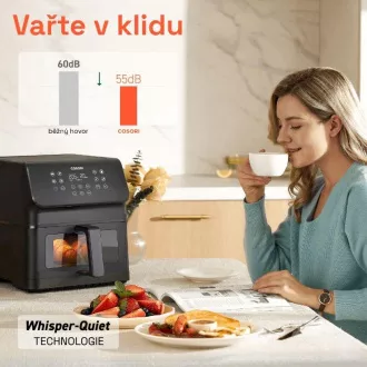 Cosori P653 PREMIUM II Plus Chef edition 6, 2l teplovzdušná fritéza, čierna Cosori P653 PREMIUM II Plus Chef edition 6, 2l teplovzdušná fritéza, čierna