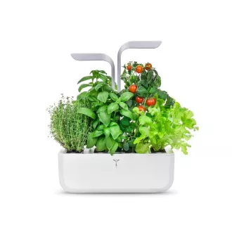 Véritable SMART - Automatický kvetináč s reguláciou osvetlenia, biela