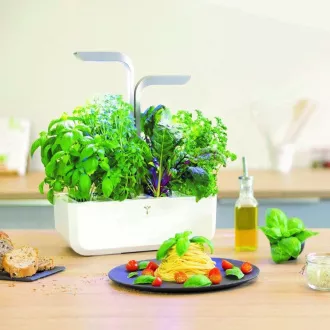 Véritable SMART - Automatický kvetináč s reguláciou osvetlenia, biela