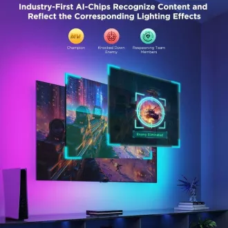 Govee AI Sync Box 2 Smart TV RGBICW podsvietenie 55-65" Govee AI Sync Box 2 Smart TV RGBICW podsvietenie 55-65"