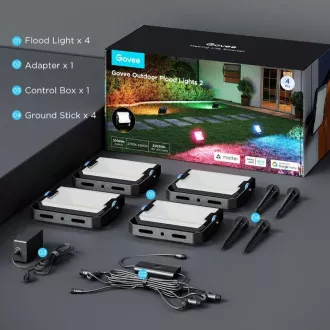 Govee Flood Lights 2 vonkajšie SMART LED svetlá 4ks