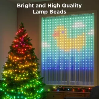 Govee Netflix RGBIC Curtain Light 400 LED - 1, 5 x 1, 5m