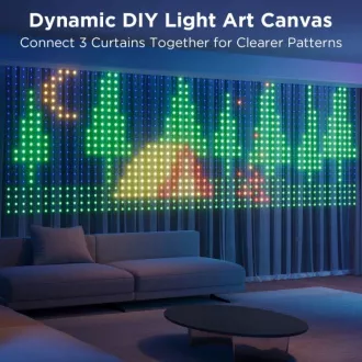 Govee Netflix RGBIC Curtain Light 400 LED - 1, 5 x 1, 5m