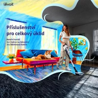 Levoit LVAC-200 4v1 Aku Turbo Cyclone sivý