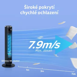 Levoit TempSense F362 DC Vortex Tower Fan - Automatický ventilátor Levoit TempSense F362 DC Vortex Tower Fan - Automatický ventilátor
