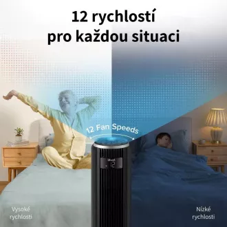 Levoit TempSense F362 DC Vortex Tower Fan - Automatický ventilátor Levoit TempSense F362 DC Vortex Tower Fan - Automatický ventilátor