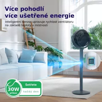 Levoit TempSense R432 DC Cyclone Fan - Automatický ventilátor Levoit TempSense R432 DC Cyclone Fan - Automatický ventilátor