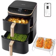 Cosori Turbo Tower Pro múdra teplovzdušná fritéza 10, 8l čierna