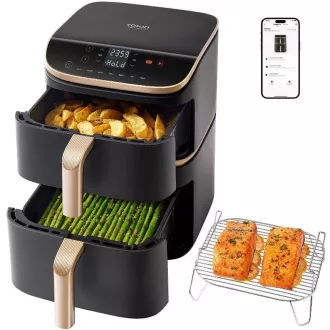 Cosori Turbo Tower Pro múdra teplovzdušná fritéza 10, 8l čierna