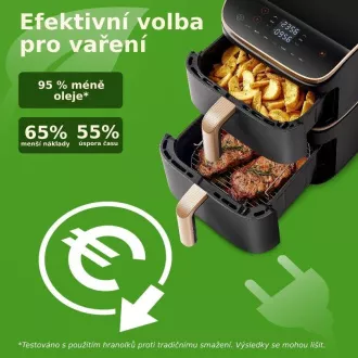 Cosori Turbo Tower Pro múdra teplovzdušná fritéza 10, 8l čierna