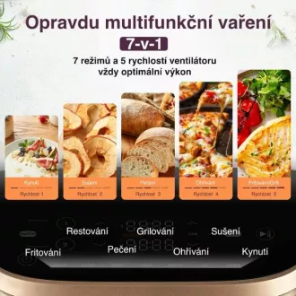 Cosori Turbo Tower Pro múdra teplovzdušná fritéza 10, 8l čierna
