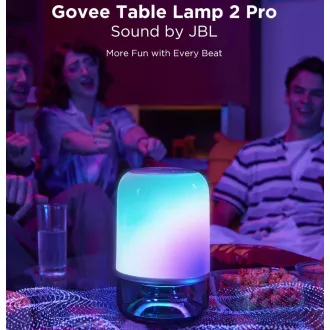 Govee Table Lamp 2 RGBW Akumulátorová lampa s reproduktorom - zvuk od JBL Govee Table Lamp 2 RGBW Akumulátorová lampa s reproduktorom - zvuk od JBL