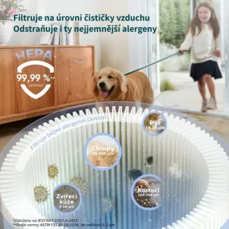 Levoit LVAC-300 Plus 6v1 Aku Turbo Cyclone čierny