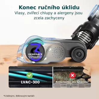 Levoit LVAC-300 Plus 6v1 Aku Turbo Cyclone čierny