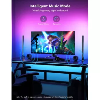 Govee Smart Gaming WiFi LED Panely + Smart Dual ovládač White