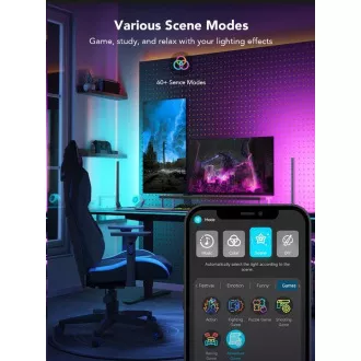 Govee Smart Gaming WiFi LED Panely + Smart Dual ovládač White