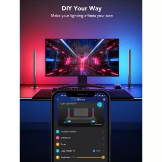Govee Smart Gaming WiFi LED Panely + Smart Dual ovládač White