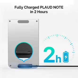 PLAUD NOTE Accessory Kit Black - Nabíjačka a magnetický clip, čierna
