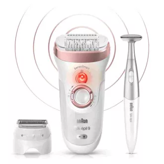 Braun Silk-épil 9-890 Rose Gold epilátor, SensoSmart, suché a mokré holenie, 2 rýchlosti, masážny systém, darčeková edícia Braun Silk-épil 9-890 Rose Gold epilátor, SensoSmart, suché a mokré holenie, 2 rýchlosti, masážny systém, darčeková edícia
