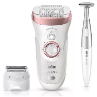 Braun Silk-épil 9-890 Rose Gold epilátor, SensoSmart, suché a mokré holenie, 2 rýchlosti, masážny systém, darčeková edícia Braun Silk-épil 9-890 Rose Gold epilátor, SensoSmart, suché a mokré holenie, 2 rýchlosti, masážny systém, darčeková edícia