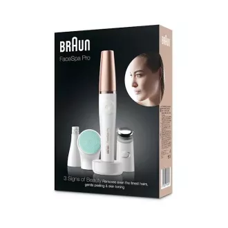 Braun FaceSpa Pro 913 epilátor pre epiláciu tváre, 3v1, revitalizácia, tónovanie pleti