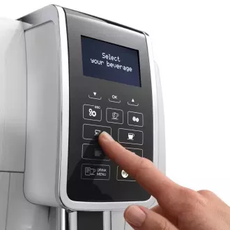 DeLonghi ECAM 350.35.W Dinamica plnoautomatický kávovar, 1450 W, 15 bar, LCD displej, biela DeLonghi ECAM 350.35.W Dinamica plnoautomatický kávovar, 1450 W, 15 bar, LCD displej, biela