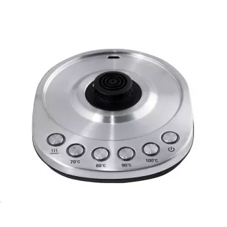 ORAVA Delux rýchlovarná kanvica, 2200 W, 1.7 l, regulácia teploty, automatické vypnutie, nerez
