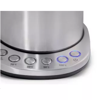 ORAVA Delux rýchlovarná kanvica, 2200 W, 1.7 l, regulácia teploty, automatické vypnutie, nerez
