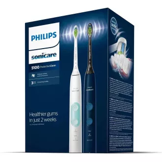 Philips Sonicare HX6851/34 elektrická zubná kefka, sonická, 3 režimy, časovač, biela a námornícka modrá Philips Sonicare HX6851/34 elektrická zubná kefka, sonická, 3 režimy, časovač, biela a námornícka modrá