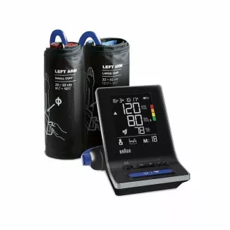 Braun ExactFit 5 CONNECT BUA6350 tlakomer na paži, detekcia arytmie, LCD displej, Bluetooth