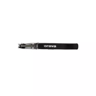 Orava WO-8 pákový otvárač na víno a pivo, dvojstupňový, praktický nožík, čierna