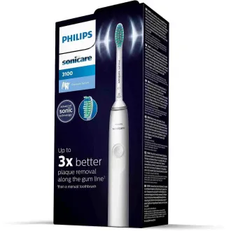 Philips Sonicare 3100 HX3671/13 elektrická zubná kefka, 1 režim, časovač, tlakový senzor, biely