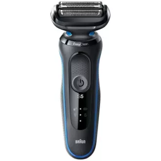 Braun Series 5 51-B1000s elektrický holiaci strojček, na fúzy a tvár, akumulátorový, planžetový, čierny / modrý Braun Series 5 51-B1000s elektrický holiaci strojček, na fúzy a tvár, akumulátorový, planžetový, čierny / modrý