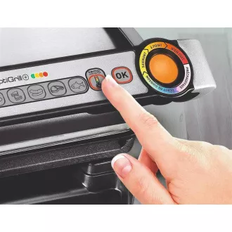 Tefal GC712D34 elektrický gril OptiGrill+ Inox, 2000 W, 6 programov, termostat, tácka na šťavu, strieborná / čierna Tefal GC712D34 elektrický gril OptiGrill+ Inox, 2000 W, 6 programov, termostat, tácka na šťavu, strieborná / čierna