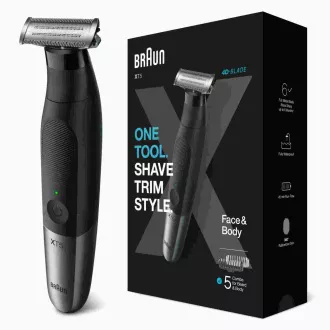 Braun Series X XT5100 zastrihávač fúzov, akumulátorový, 5 nástavcov, SkinGuard, vodotesný, čierny