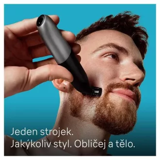 Braun Series X XT5100 zastrihávač fúzov, akumulátorový, 5 nástavcov, SkinGuard, vodotesný, čierny