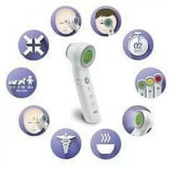 Braun BNT400B bezdotykový teplomer, extrémne citlivý senzor, technológia Age Precision, čierny Braun BNT400B bezdotykový teplomer, extrémne citlivý senzor, technológia Age Precision, čierny