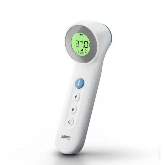 Braun BNT400WE bezkontaktný teplomer, Age Precision, tichý režim, podsvietený displej, biely - Rozbalené