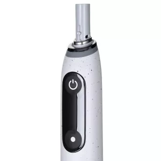 Oral-B iO 10 Stardust White elektrická zubná kefka, magnetická, 7 režimov, displej, AI 3D sledovanie povrchu zubov, biely