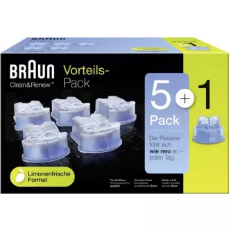 Braun CCR5+1 čistiace náplne Braun CCR5+1 čistiace náplne