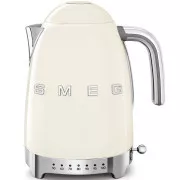 Smeg KLF04CREU rýchlovarná kanvica, 1, 7 l (7 šálok), 2400 W, štýl 50. rokov, riadenie teploty, 7 programov, krémová