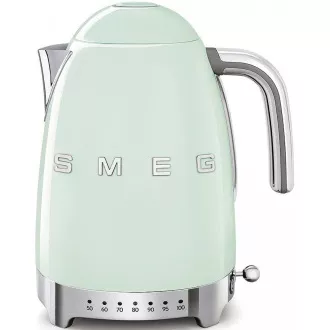 Smeg KLF04PGEU rýchlovarná kanvica, 1, 7 l (7 šálok), 2400 W, štýl 50. rokov, riadenie teploty, 7 programov, pastelovo zelená