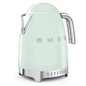 Smeg KLF04PGEU rýchlovarná kanvica, 1, 7 l (7 šálok), 2400 W, štýl 50. rokov, riadenie teploty, 7 programov, pastelovo zelená