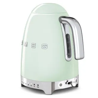 Smeg KLF04PGEU rýchlovarná kanvica, 1, 7 l (7 šálok), 2400 W, štýl 50. rokov, riadenie teploty, 7 programov, pastelovo zelená