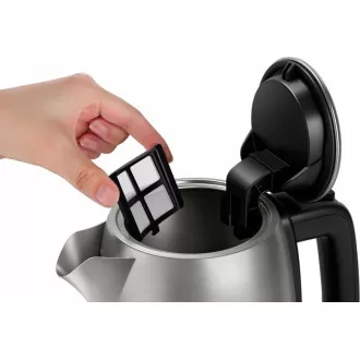 Philips HD9359/90 rýchlovarná kanvica, 1.7 l, 2200 W, regulácia teploty, čierna / strieborná