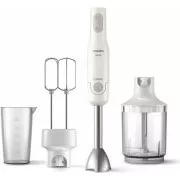 Philips Daily Collection ProMix HR2546/00 tyčový mixér, 700 W, funkcia Turbo, ergonomický dizajn, biely